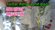 túi bạc đựng cà phê