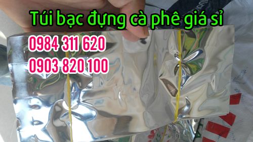 túi bạc đựng cà phê